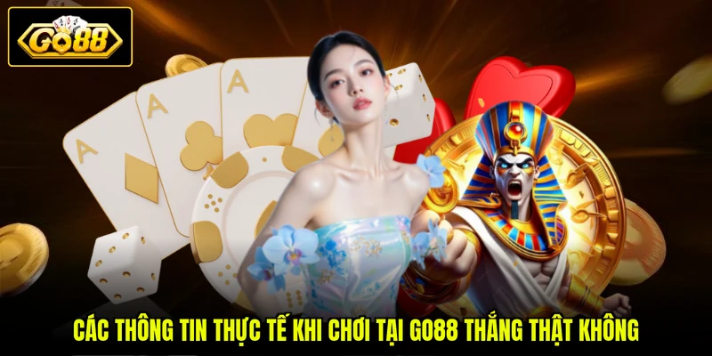 Các thông tin thực tế khi chơi tại GO88 thắng thật không