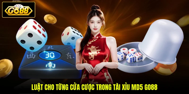 Luật cho từng cửa cược trong tài xỉu MD5 GO88